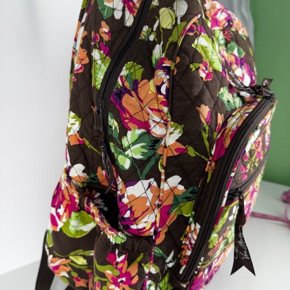Vera Bradley Backpack – English Rose Print – Quilted Cotton – Pre-Owned - Picture 1 of 6